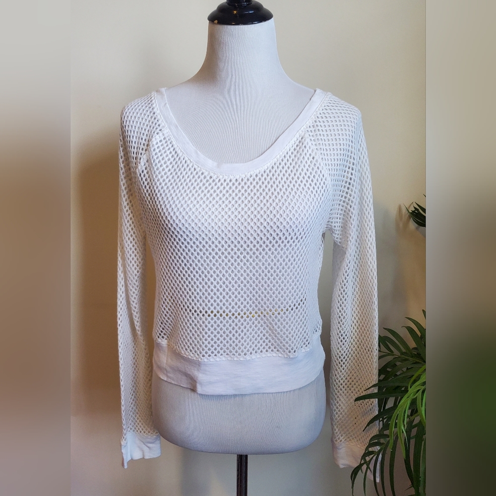 Express Mesh Long Sleeve Top